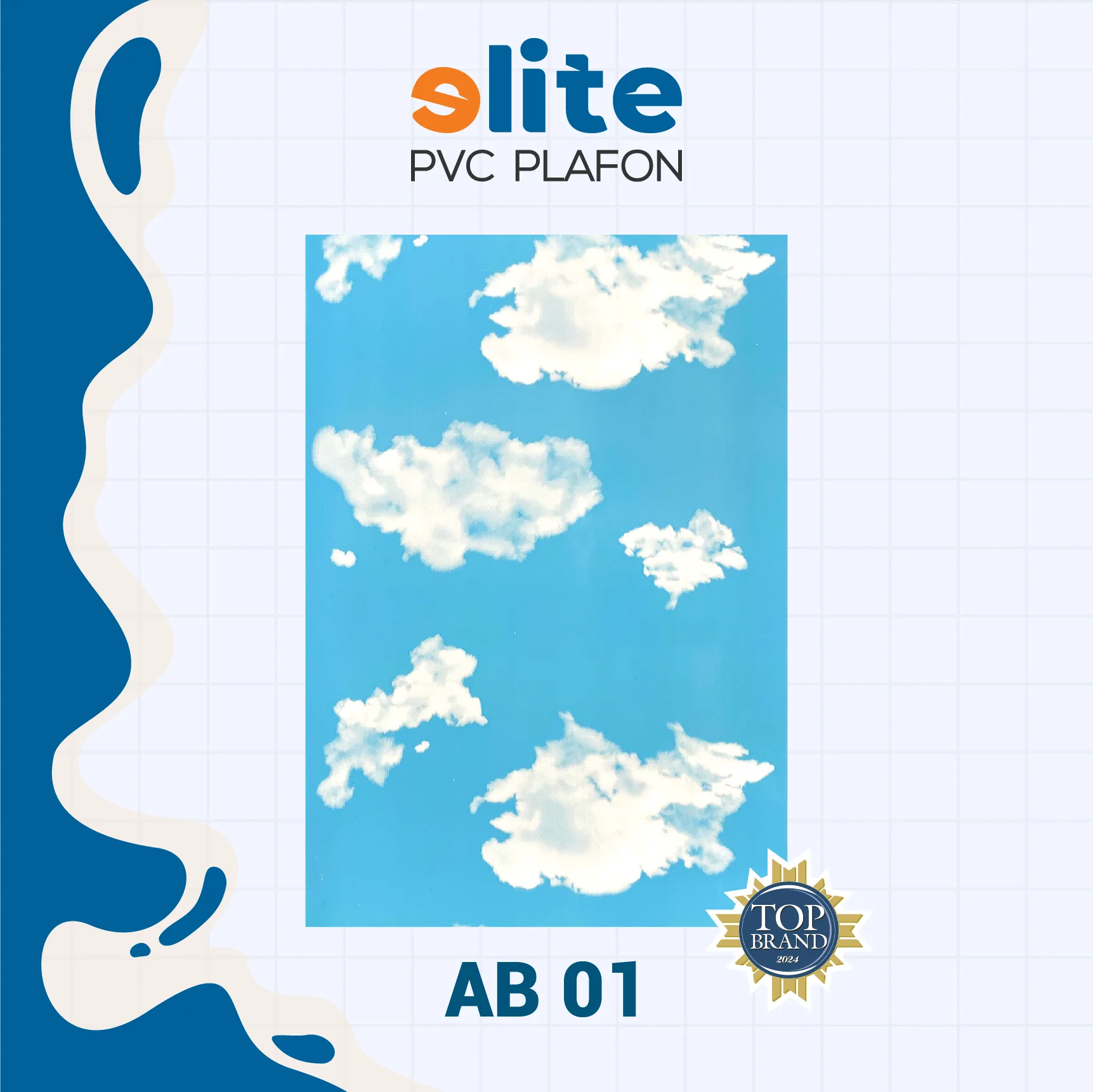 Elite Plafon Glosy Lebar 20 cm detail plafon pvc Elite Shop